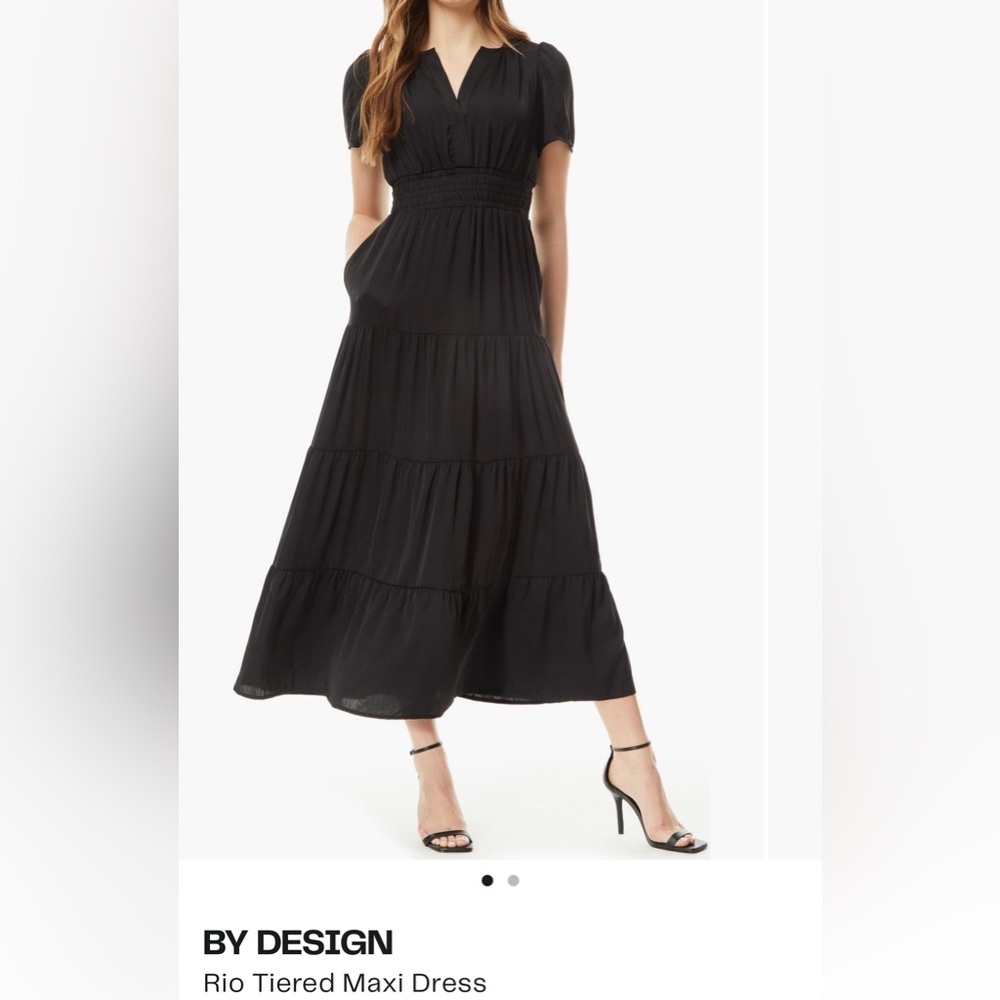 Black Tiered Maxi Dress